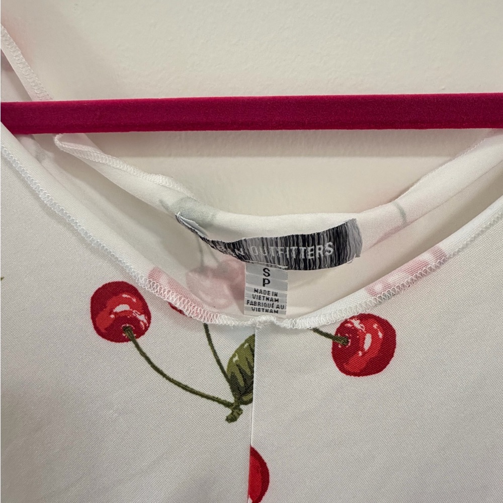 Urban Outfitters Cherry Print Ring Strap Top – Size S - Picture 4 of 5